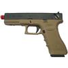 Pistola Softair a Gas Scarrellante Glock G18 Nera e Tan