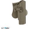 CYTAC Fondina rigida professionale Tan per COLT 1911-5 Girsan 1911 MC