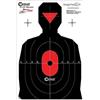 Bersaglio Reattivo Silhouette Dual Zone - 30 x 45 cm - Caldwell (632006-1)