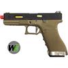 WE Pistola Softair a gas Glock G17 WET Blowback FORCE Tan/Gold Custom WE (W