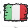 101 INC Patch in PVC Bandiera Italia Vintage con Velcro