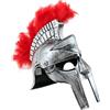Elmo Gladiatore per bimbo con cresta - PVC - Argento (JT89504Y)