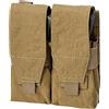 DEFCON 5 Tasca Doppia porta caricatori per M4 e AK - Coyote Tan - DEFCON 5 (D5-M4AK CT)