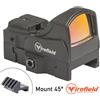 FIREFIELD Mini Red Dot Reflex Sight Impact 5 MOA con Mount 45° Firefield®