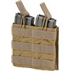 DEFCON 5 Tasca porta caricatore Doppia ad estrazione Rapida per M4 e AK - Coyote Tan - DEFCON 5 (D5-M4AKDO CT)