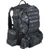 MIL-TEC Zaino 36 LT. tasche laterali e marsupio Mandra Night