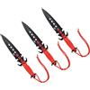 SCK Set Da 3 Coltelli Da Lancio teschi rossi SCK