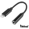 WOSPORT Adattatore da USB Lighting a Jack audio 3,5mm Nero per Iphone WoSport