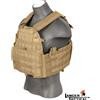 LANCER TACTICAL Gilet Tattico Plate Carrier 69T4 1000D - Tan - Lancer Tactical (A68604)