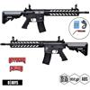 D-BOYS Fucile Elettrico M4 Paramano Alluminio M-Lok 12 Body Polimero Nero D|Boys Offerta Combo