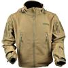 JS-TACTICAL Giacca Shark Skin Impermeabile Ed Anti-Vento Interno Felpato Tan JS-TACTICAL (JW-BR)