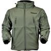 JS-TACTICAL Giacca Shark Skin Impermeabile Ed Anti-Vento Interno Felpato Verde JS-TACTICAL (JW-V)