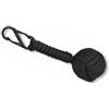 Portachiavi in paracord con moschettone Barbaric NERO