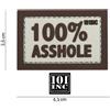 101 INC Patch 3D PVC con Velcro 100 ASSHOLE Sabbia/Marrone 101 INC (444100-3921)