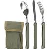 MIL-TEC Kit posate da campeggio coltello, forchetta e cucchiaio Mil-tec