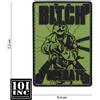 101 INC Patch 3D PVC con Velcro Bitch I Operate Verde 101 INC