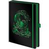 WARNER BROS Notebook Serpeverde in A5 - Nero / Simbolo in Verde Fluo
