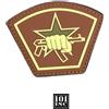 101 INC Patch 3D PVC con Velcro Stella Russa con Pugno Marrone 101 Inc.