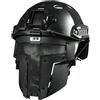 Evolution Airsoft Maschera Spartan Nera Per Elmi FAST