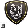 101 INC Patch 3D PVC con Velcro Tigre Russia Nero 101 Inc.