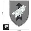 101 INC Patch 3D PVC con Velcro Forze Speciali Germania Grigio 101 INC