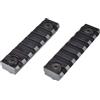 JS-TACTICAL Slitta standard 20mm 7 slots per M-Lok nero - 2 pezzi JS-TACTICAL