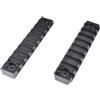 JS-TACTICAL Slitta standard 20mm 9 slots per M-Lok nero - 2 pezzi JS-TACTICAL