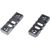JS-TACTICAL Slitta standard 20mm 3 slots per KEYMODE nero - 2 pezzi JS-TACTICAL