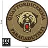 101 INC Patch 3D PVC con Velcro Quattordicesima Paracadutisti Italia Coyote 101 Inc.