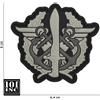 101 INC Patch 3D PVC con Velcro Marines Corps Grigio 101 Inc.
