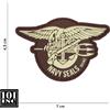 101 INC Patch 3D PVC con Velcro Navy Seals Marrone 101 INC
