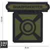 101 INC Patch 3D PVC con Velcro Sharpshooter Verde 101 INC