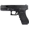 Pistola softair a gas Glock 17 scarrellante, custom nera - VG