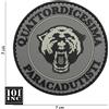 ARMEX Patch 3D PVC con Velcro Quattordicesima Paracadutisti Italia Grigio 101 Inc.