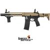 LANCER TACTICAL Fucile Elettrico M4 Silenziato PDW Keymod 10.5 LT-19 Gen2 Dual Tone Tan e Nero Lancer Tactical (LK9052)