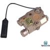 WADSN AN/PEQ Laser Rosso con Torcia Led - Dark Earth Tan - WADSN