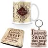 ABYStyle Harry Potter Gift Set con Tazza Sotto Tazza e Portachiavi raffiguranti Mappa del Malandrino