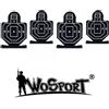 WOSPORT Set Mini Bersagli - 4 pezzi - Metallo - Sagoma 75 x 50 mm - WoSport (WO-TG13B)