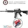 G&G Fucile softair elettrico CM16 M4 A1 Carabine con Mosfet JeffTron, nero, G&G offerta combo