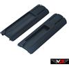 MP Set 2 Copri Slitta con Porta Controllo Remoto per Slitte 20/22 mm - Nero - MP