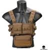 EMERSON Gilet tattico softair Chest Rig Micro Fight Chassis MK3 Coyote colore brown, marchio Emerson Gear