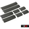 MP Set 8 Copri Slitta Deluxe per Slitte 20/22 mm - Nero - MP
