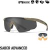 WILEY X Occhiali Balistici Saber Advanced Tan Lenti Smoke/Clear/Rust Wiley X®