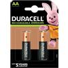 DURACELL Batterie Duracell Stilo AA ricaricabile 2500 mAh BLISTER 2PZ