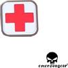 EMERSON Patch in PVC Medic Quadrata 2,5 x 2,5 cm Rossa / Bianca Emerson Gear