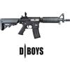D-BOYS Mitra elettrico da softair M4 CQB RAIL, colore nero full-metal - D|Boys (4981M)