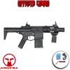 ARES Fucile softair elettrico M4 Short AM-015 Nero Silenziato Amoeba Ares Offerta Combo Completo (AR-AM15B)