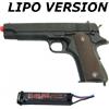 cyma Pistola Softair Colt elettrica professionale gear box in metallo con Batteria LIPO (CM123BLIPO)