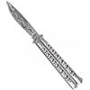 Coltello Butterfly con lama Decorata Grigia e Impugnatura grigia SCK(CW-171)