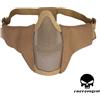 EMERSON Maschera Mezzo Viso con Rete in Metallo Coyote Brown Tan Emerson